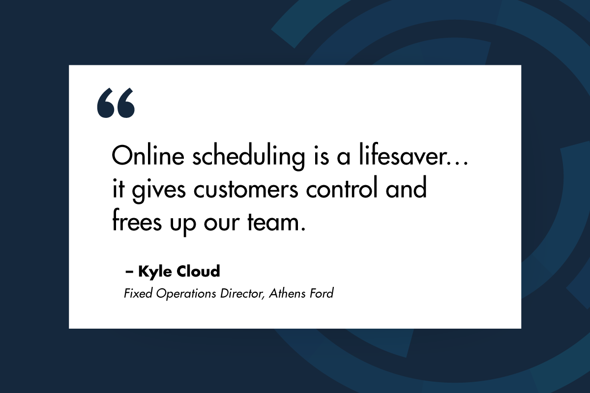 Online scheduling is a lifesaver… it gives customers control and frees up our team.