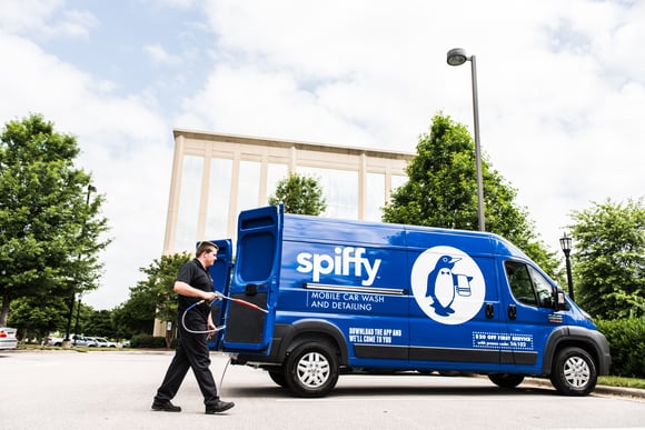Spiffy Van in Office Park Spiffy Van in Office Park