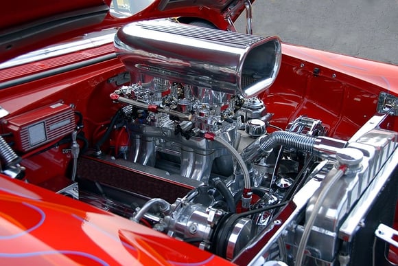 Clean car engine Clean car engine