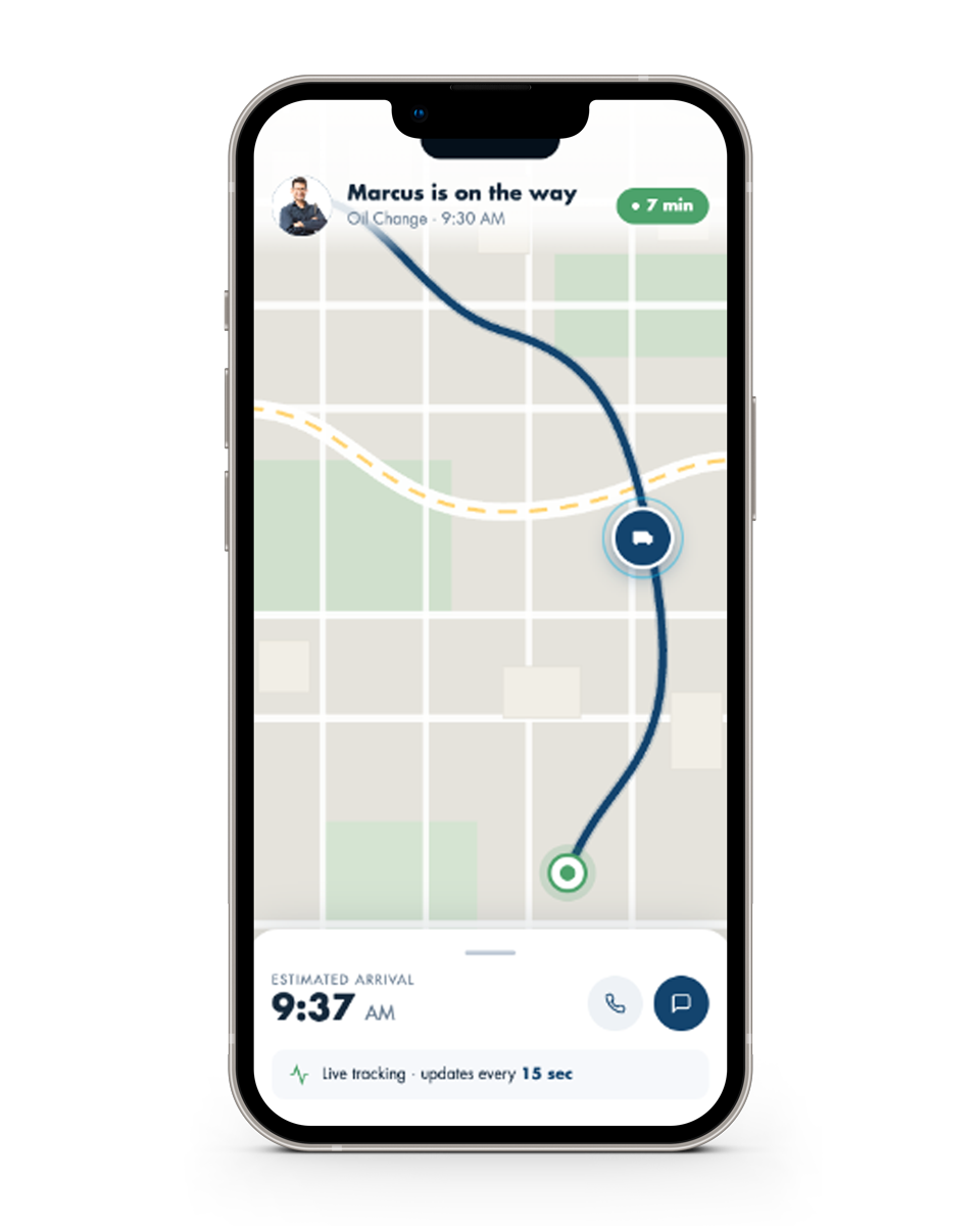 Spiffy Valet Live Tracking