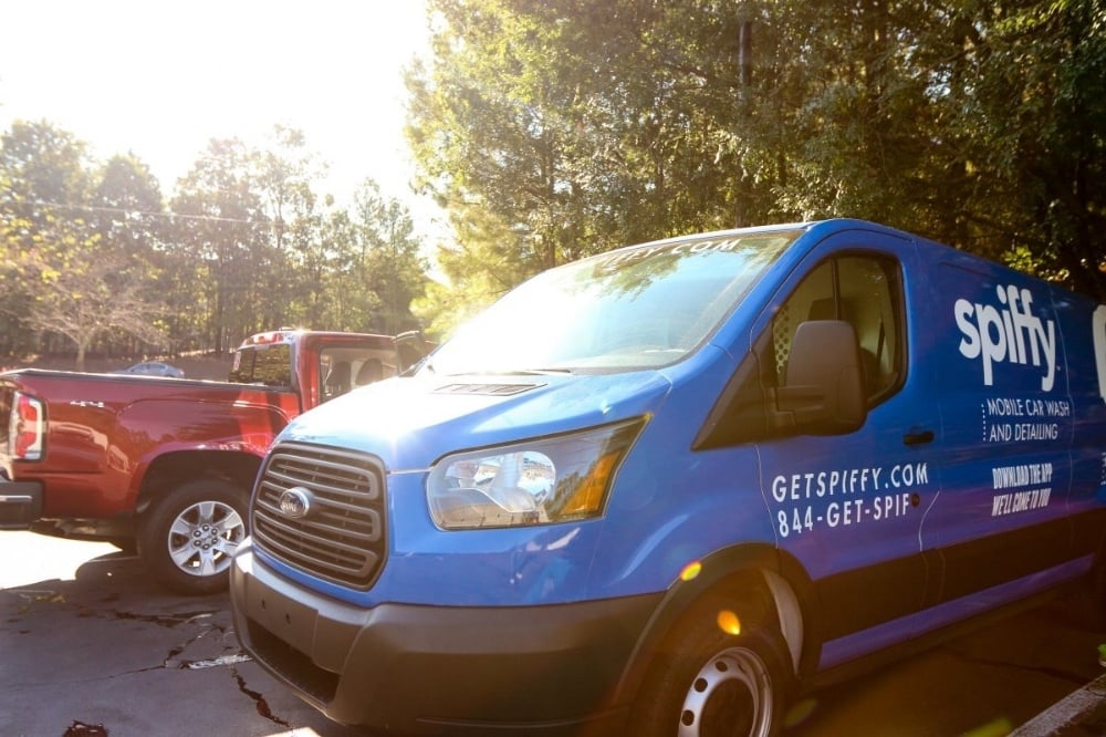Spiffy On-Demand Car Care Van